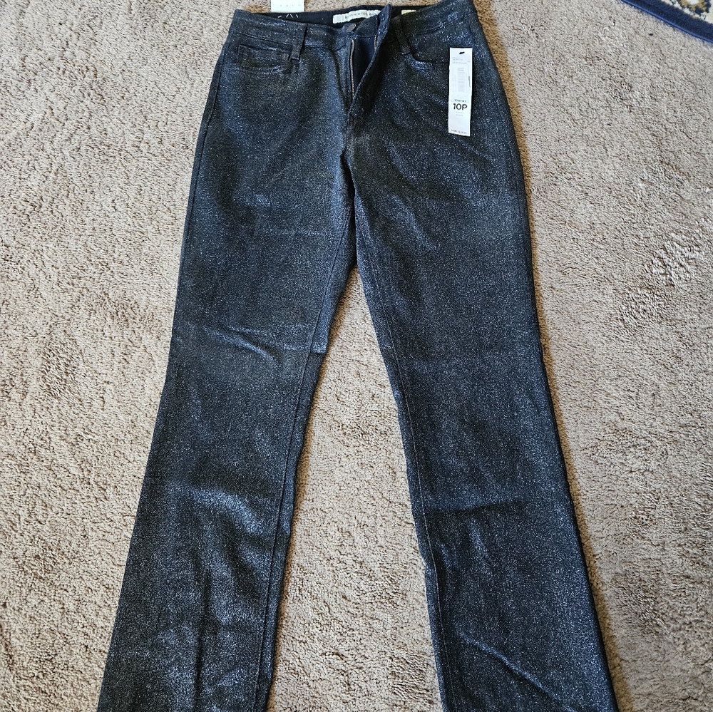 Jones New York Women's Sparkle Black Jeans